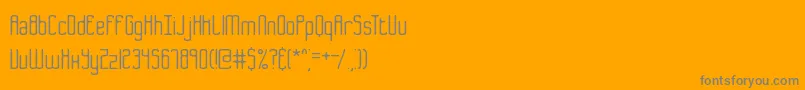 フォントB2sq – オレンジの背景に灰色の文字