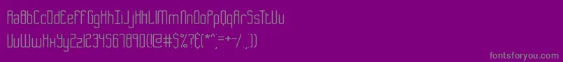 Police B2sq – polices grises sur fond violet