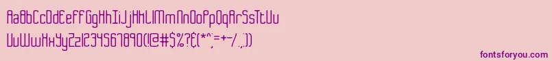 B2sq Font – Purple Fonts on Pink Background