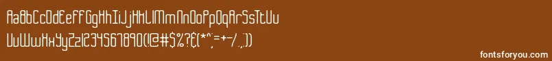 フォントB2sq – 茶色の背景に白い文字
