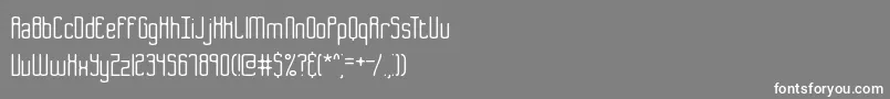 B2sq Font – White Fonts on Gray Background