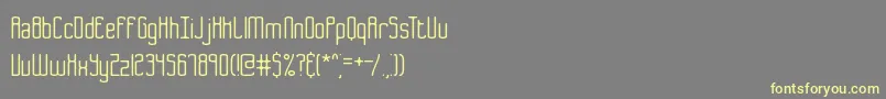 B2sq Font – Yellow Fonts on Gray Background