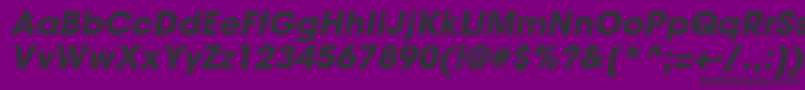 ItcAvantGardeGothicLtBoldOblique Font – Black Fonts on Purple Background