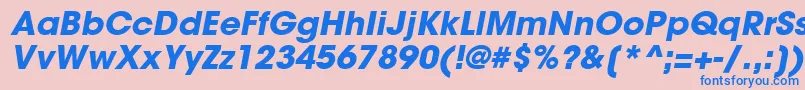ItcAvantGardeGothicLtBoldOblique Font – Blue Fonts on Pink Background