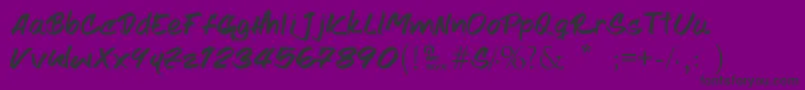 Шрифт Joshe – чёрные шрифты на фиолетовом фоне