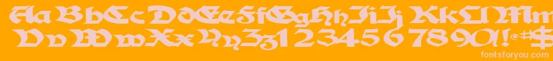 TampicosskBold Font – Pink Fonts on Orange Background