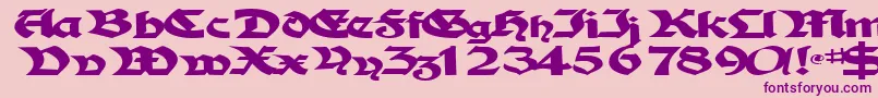 fuente TampicosskBold – Fuentes Moradas Sobre Fondo Rosa