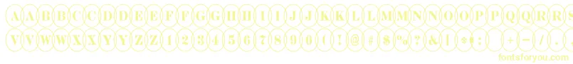 DiscoserifnrovlRegular Font – Yellow Fonts on White Background