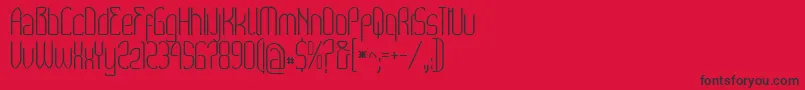 フォントWex – 赤い背景に黒い文字