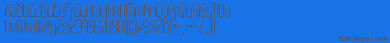 Wex Font – Brown Fonts on Blue Background