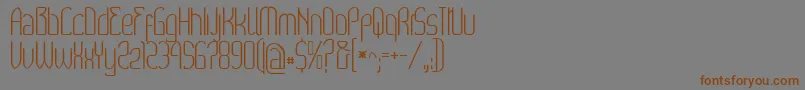Wex Font – Brown Fonts on Gray Background