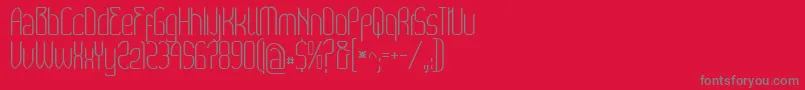 Wex Font – Gray Fonts on Red Background