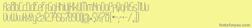 Wex Font – Gray Fonts on Yellow Background
