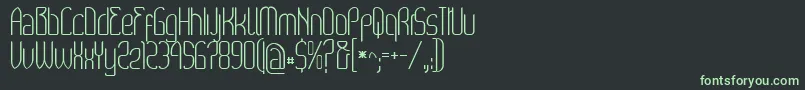フォントWex – 黒い背景に緑の文字