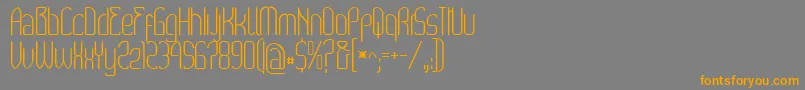 Wex Font – Orange Fonts on Gray Background