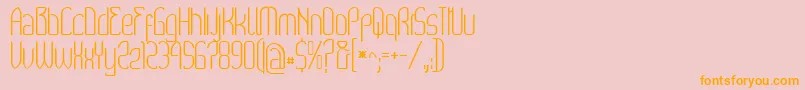 Wex Font – Orange Fonts on Pink Background