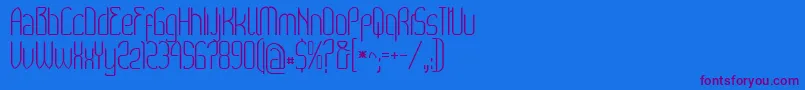 Wex Font – Purple Fonts on Blue Background