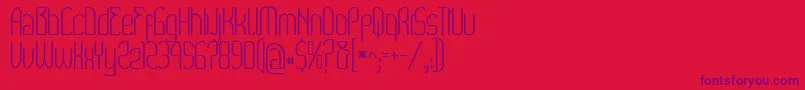 フォントWex – 赤い背景に紫のフォント