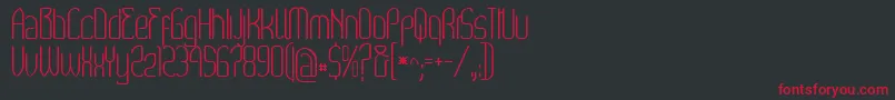 Wex Font – Red Fonts on Black Background