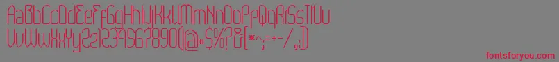 Wex Font – Red Fonts on Gray Background