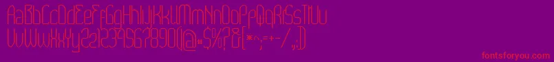 Wex Font – Red Fonts on Purple Background