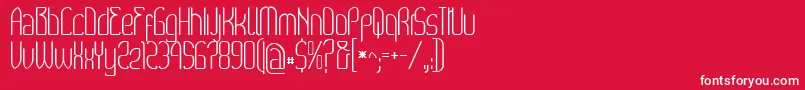 フォントWex – 赤い背景に白い文字