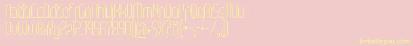 Wex Font – Yellow Fonts on Pink Background