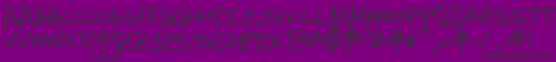 Charanga Font – Black Fonts on Purple Background