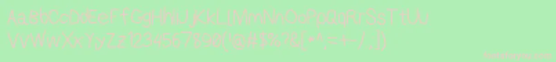 Applestormrg Font – Pink Fonts on Green Background