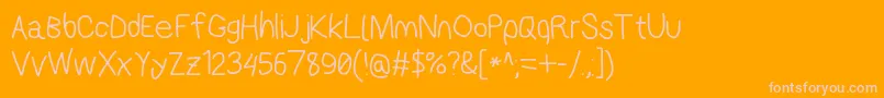Applestormrg Font – Pink Fonts on Orange Background