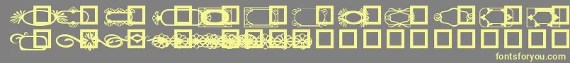 Fonte GcdesignDing2 – fontes amarelas em um fundo cinza