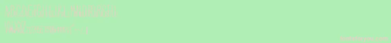 HbmSerenityCondensed Font – Pink Fonts on Green Background