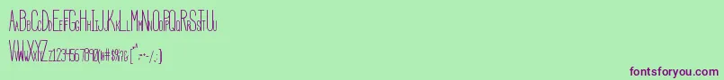 fuente HbmSerenityCondensed – Fuentes Moradas Sobre Fondo Verde