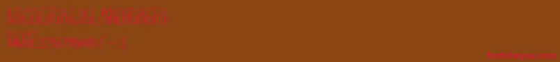 Fonte HbmSerenityCondensed – fontes vermelhas em um fundo marrom