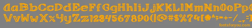 Refbeverage Font – Orange Fonts on Gray Background