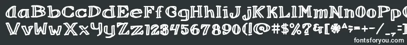 Refbeverage Font – White Fonts on Black Background
