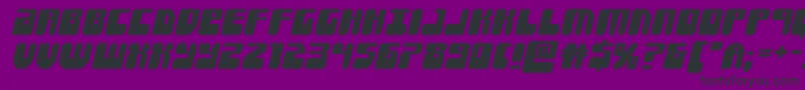 Шрифт Forcemajeureexpandital – чёрные шрифты на фиолетовом фоне