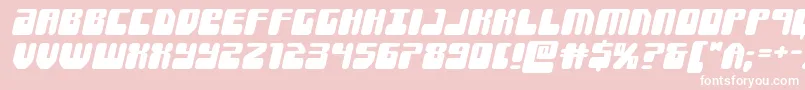 Forcemajeureexpandital Font – White Fonts on Pink Background