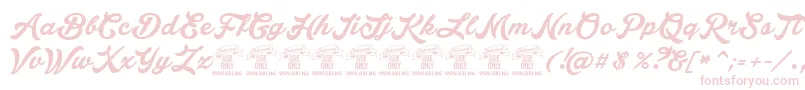 LakesightPersonaluseonly Font – Pink Fonts on White Background