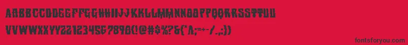 Warlocksale Font – Black Fonts on Red Background