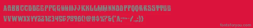 Warlocksale Font – Gray Fonts on Red Background