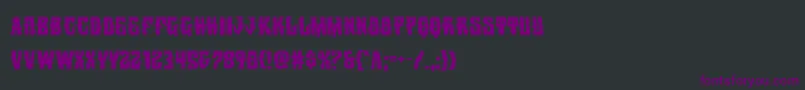 Шрифт Warlocksale – фиолетовые шрифты на чёрном фоне
