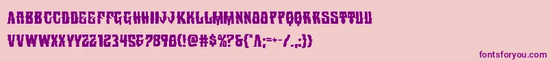 Шрифт Warlocksale – фиолетовые шрифты на розовом фоне