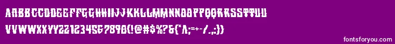 Warlocksale Font – White Fonts on Purple Background