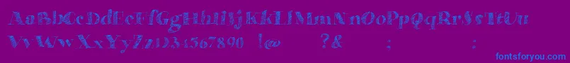 MilanoTrafficDemo Font – Blue Fonts on Purple Background
