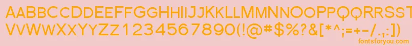 Florsn17 Font – Orange Fonts on Pink Background