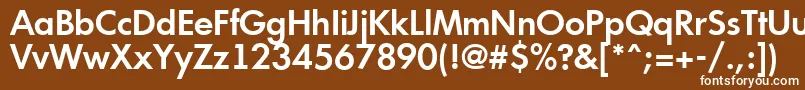 Шрифт AFuturicaltSemibold – белые шрифты на коричневом фоне