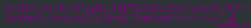 EnschedeshadowBold Font – Purple Fonts on Black Background