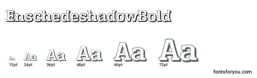 Размеры шрифта EnschedeshadowBold