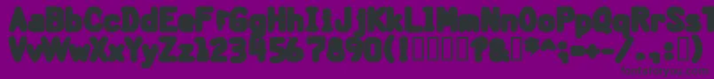 BantarbjГ¶rnHeavy-Schriftart – Schwarze Schriften auf violettem Hintergrund